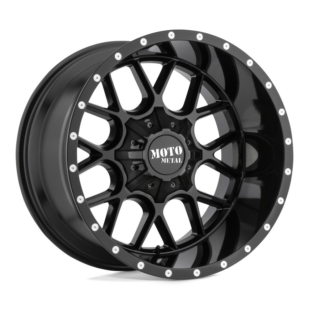 20x12 Moto Metal MO986 SIEGE Gloss Black Wheel 5x5/5x5.5 (-44mm)