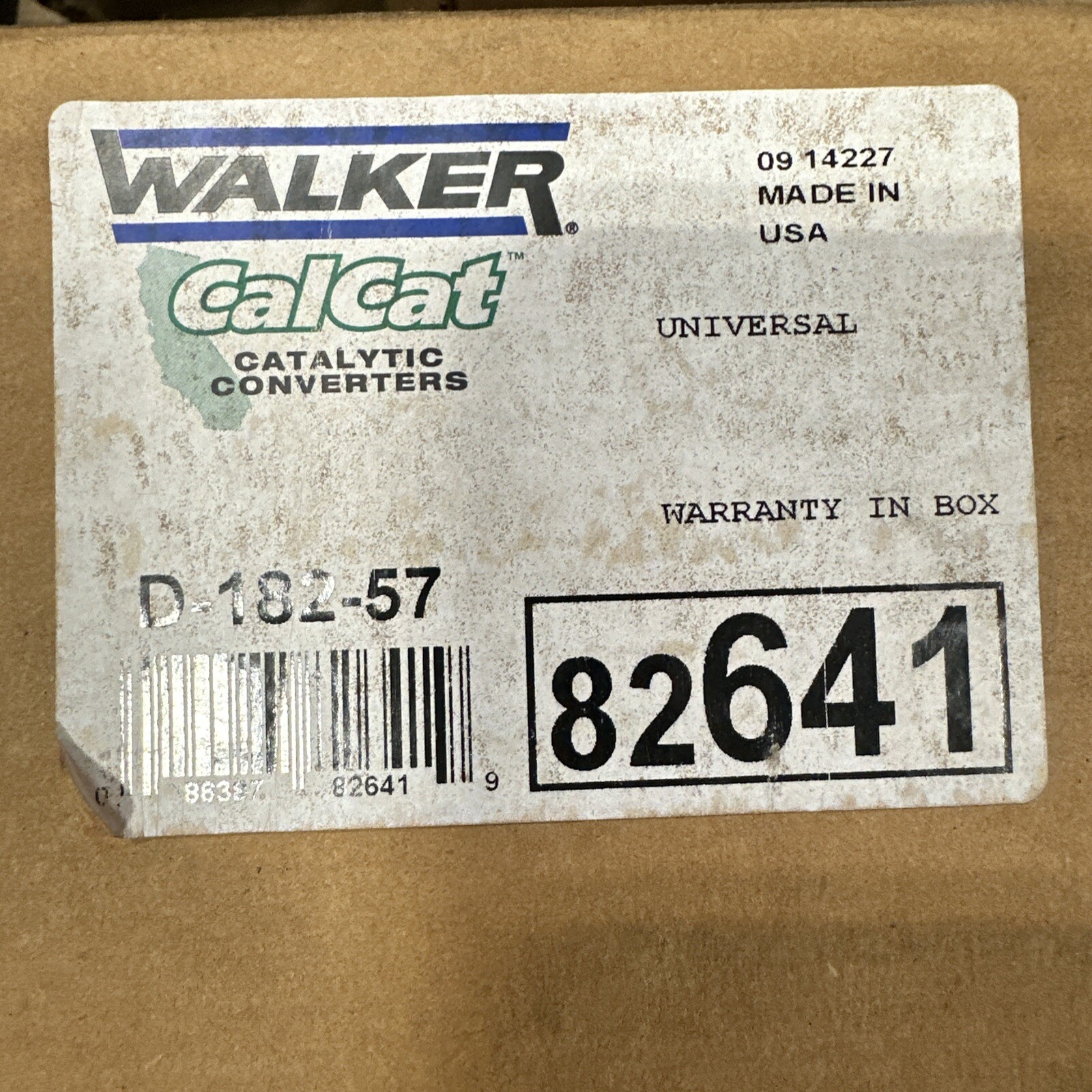 Catalytic Converter-CalCat Walker 82641 D-182-57