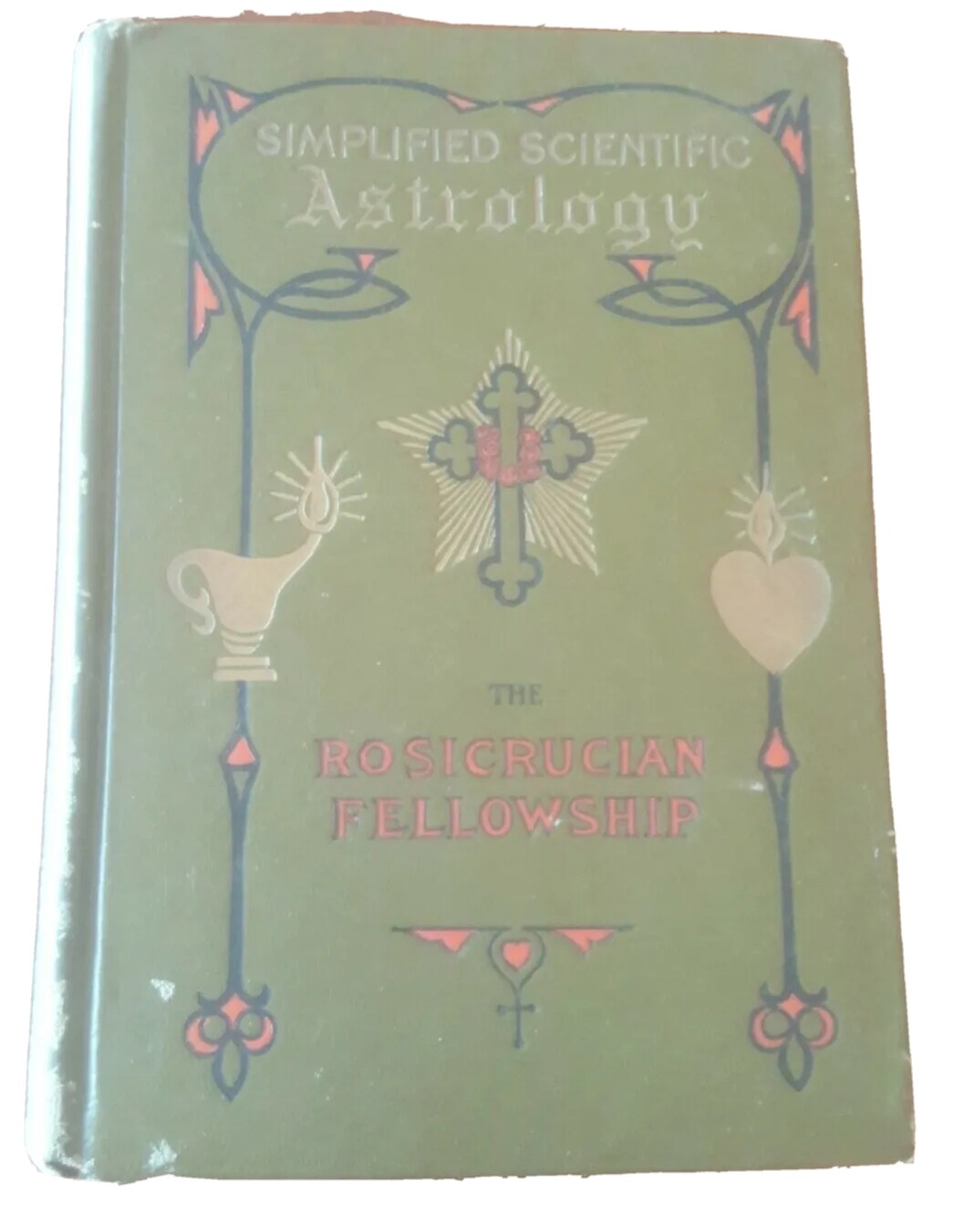 Vintage Simplified Scientific Astrology Rosicrucian Fellowship Tooled Boards