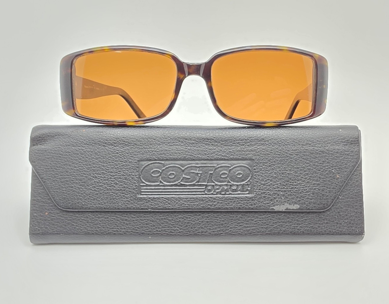 Kirkland Signature Malbec 328982 Havana Rhinestone Eyeglasses Frame w/ Case 53mm