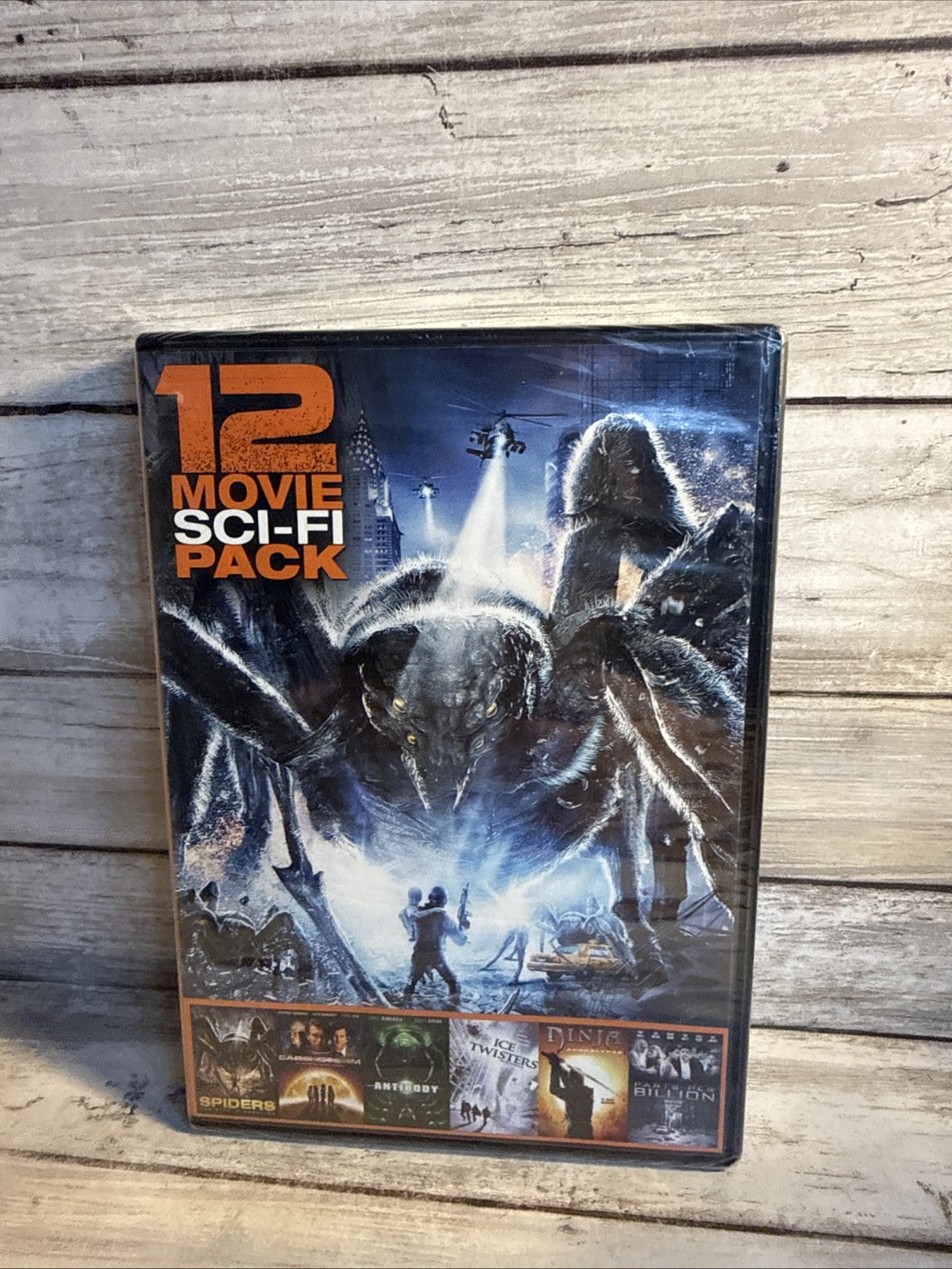 New 12 Movie Sci-Fi Pack (DVD 2015) Sealed Spiders, Sharks in Venice, Antibody New 12 Movie Sci-Fi Pack (DVD 2015) Sealed Spiders, Sharks in Venice, Antibody
