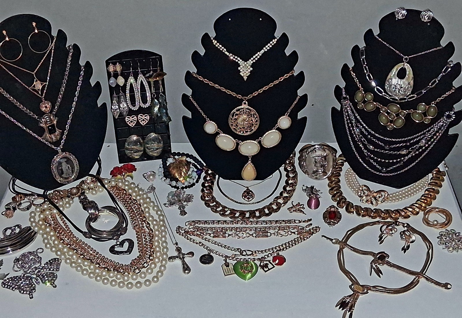 Vintage To Modern Mixed Costume Jewelry Lot Signed Monet Napier & More🔥🔥