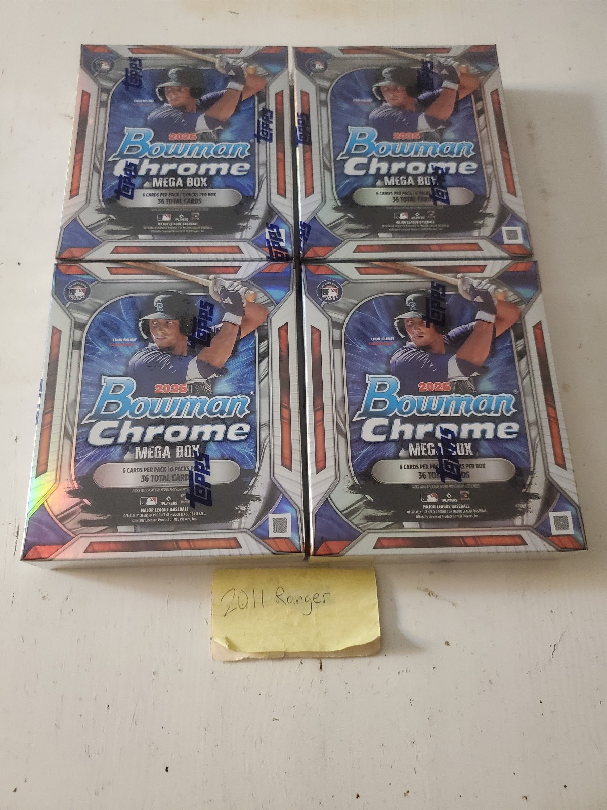 Topps 2026 Bowman Chrome Mega Box MLB Baseball Brand New Sealed Fast Ship Topps 2026 Bowman Chrome Mega Box MLB Baseball Brand New Sealed Fast Ship