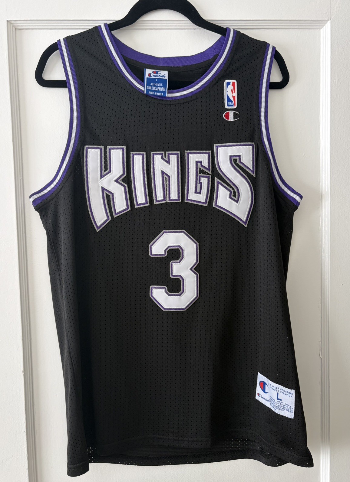 MAHMOUD ABDUL RAUF Custom Champion Stitched SACRAMENTO KINGS Jersey 96-97 RARE