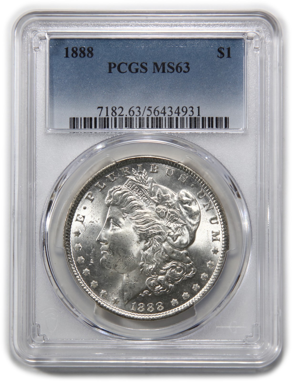 1888 P PCGS MS63 - Silver Morgan Dollar $1 US Coin #62718A