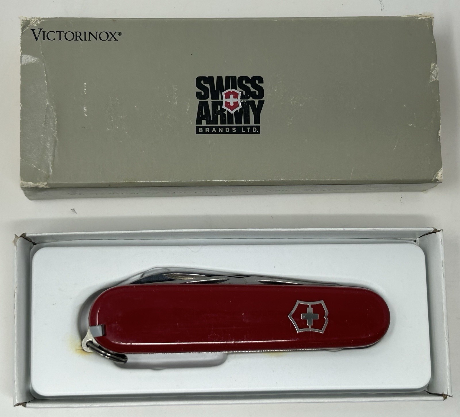 Vintage Victorinox Recruit Swiss Army Knife Red Matte NOS NIB BA12-14