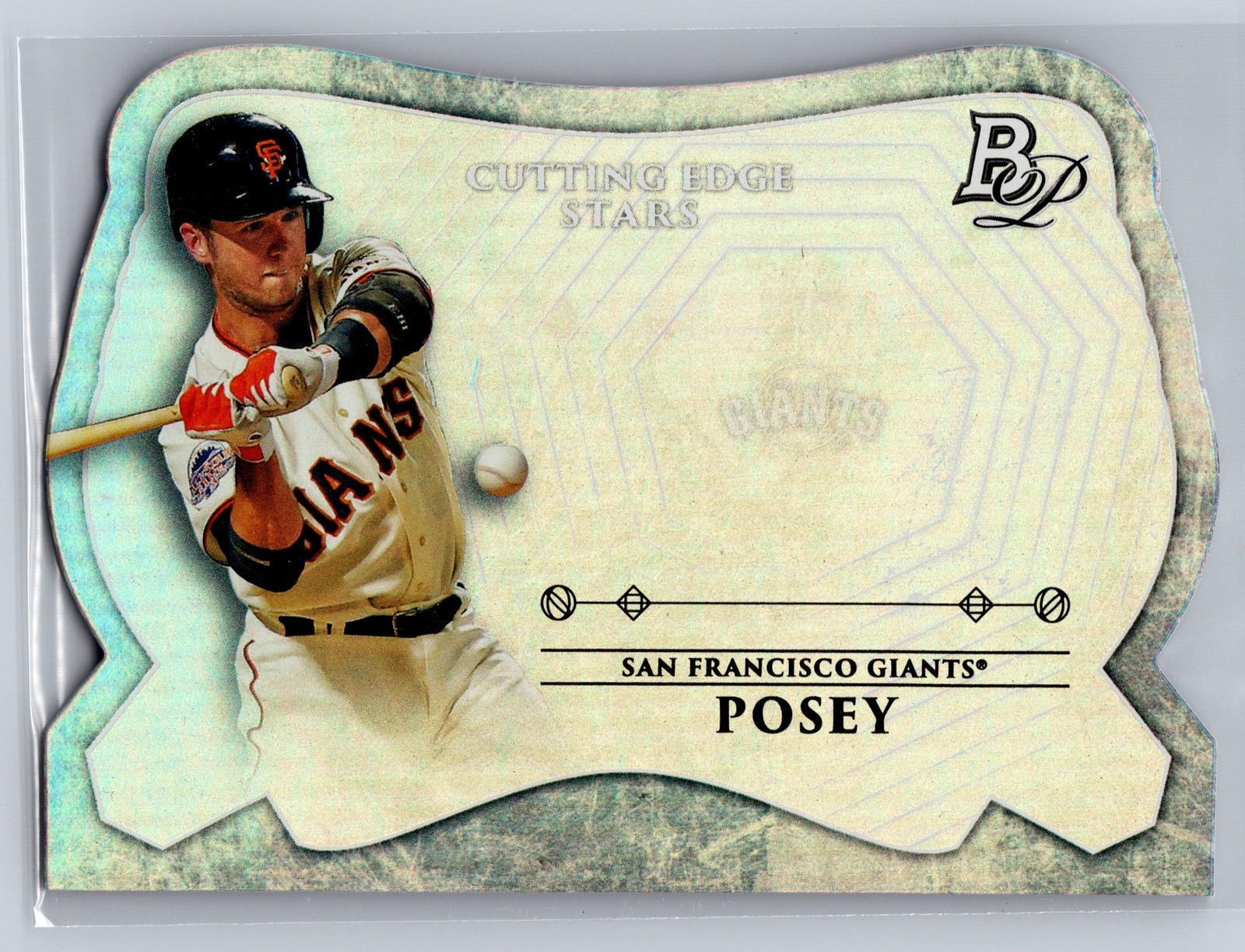 2014 Bowman Platinum #CE-BP Buster Posey Cutting Edge Stars Autographs #/25