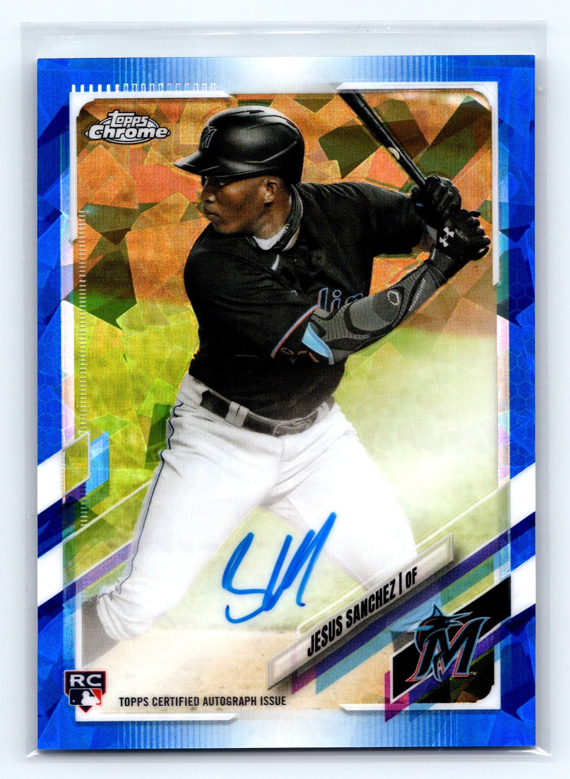 2021 Topps Chrome Sapphire Edition Rookie Autographs Jesus Sanchez RC Marlins DD