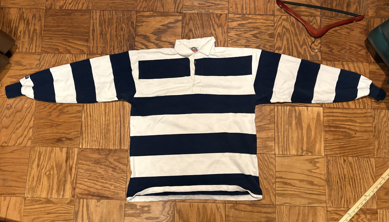 Vintage 90s Navy Blue And White Field Hockey Barbarian Rugby Size XXL Vintage 90s Navy Blue And White Field Hockey Barbarian Rugby Size XXL