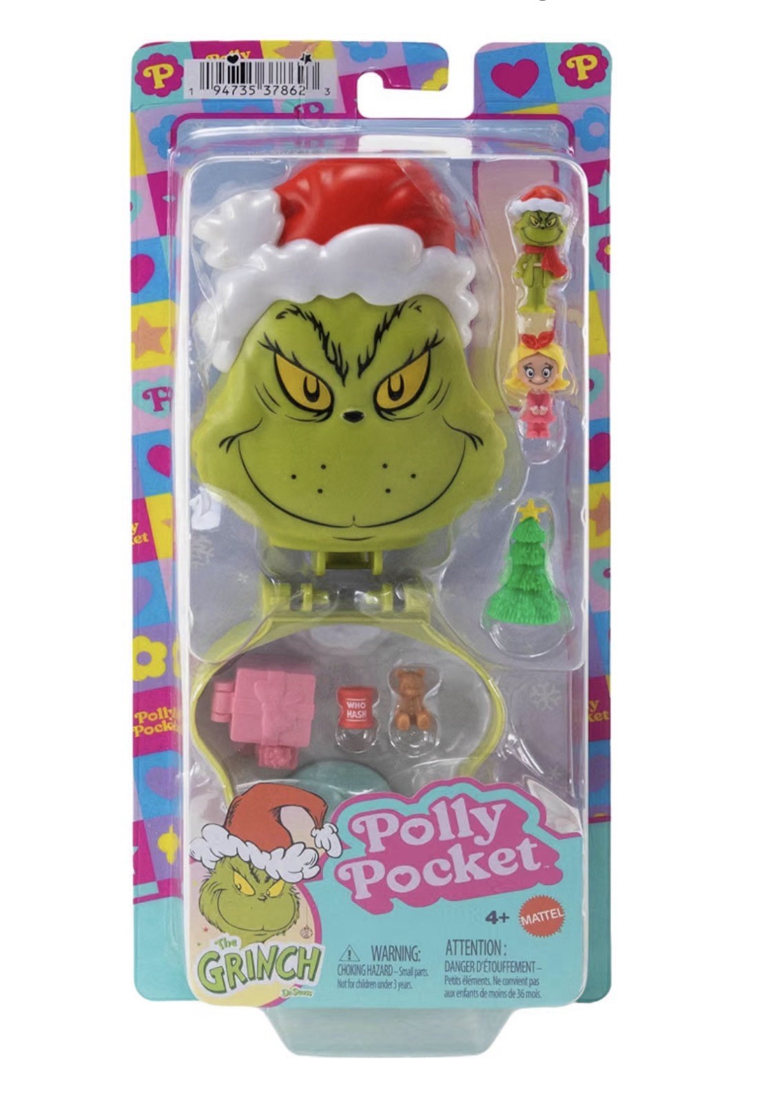 Polly Pocket The Grinch Compact Mini Doll Playset w/ Doll & Accessories NEW Polly Pocket The Grinch Compact Mini Doll Playset w/ Doll & Accessories NEW