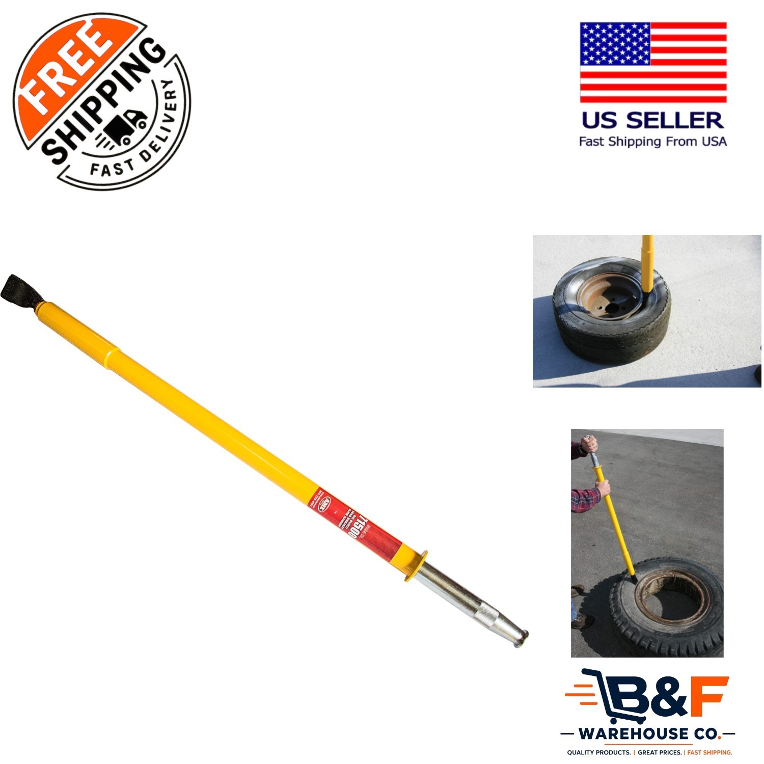 Universal Fit Big Buddy Manual Tire Bead Breaker Slide Hammer - 24 lb Strength