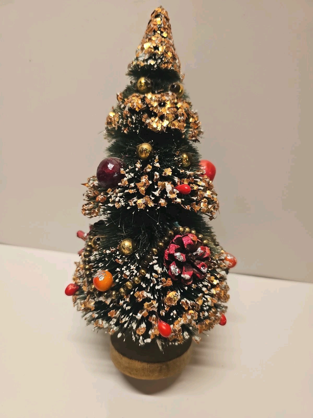Vtg 1950s Japan Bottle Brush Christmas Tree 9\