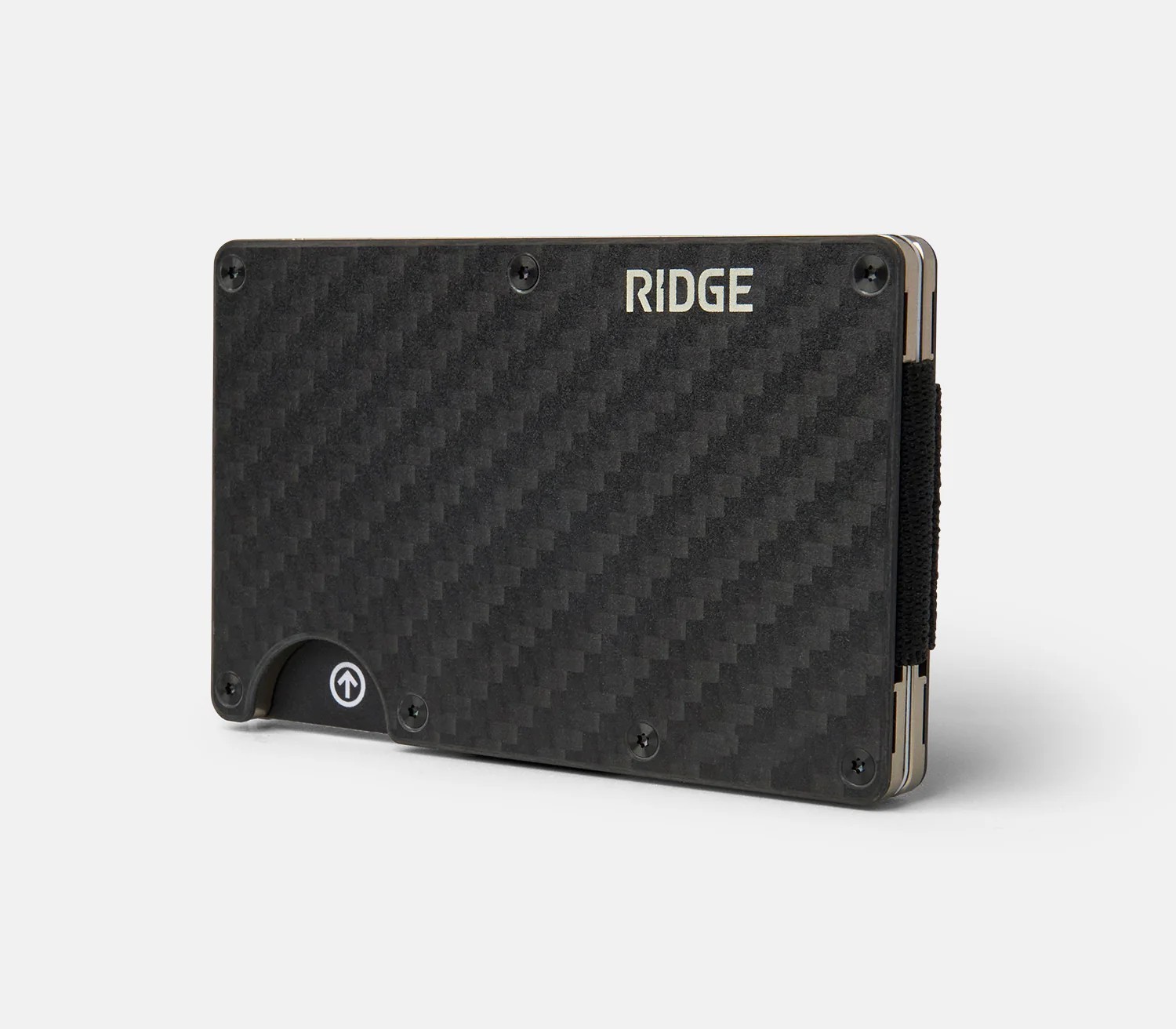 New Ridge Minimalist Wallet Card Holder Carbon Fiber Wallet With Cash Strap New Ridge Minimalist Wallet Card Holder Carbon Fiber Wallet With Cash Strap