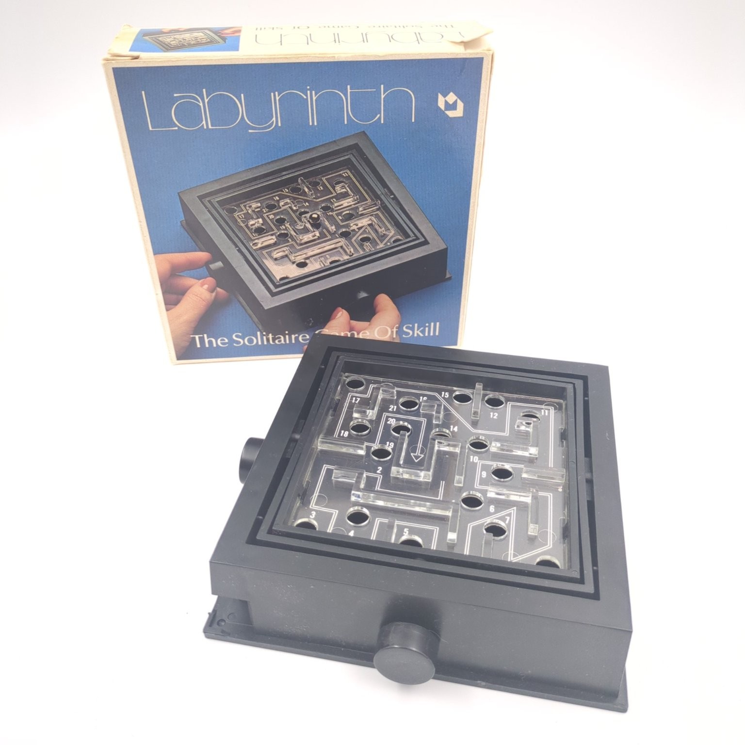Labyrinth MAG-NIF Solitaire Skill Game 1 Player 1979 Vintage Maze No Ball