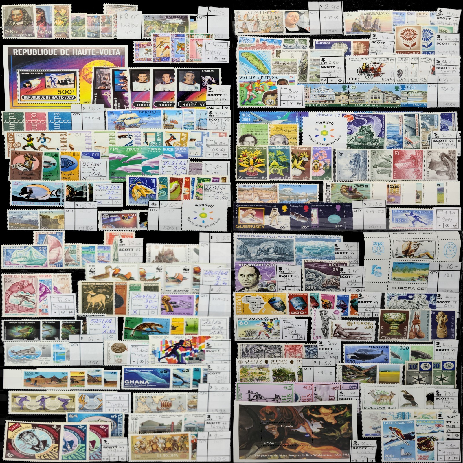 Worldwide Stamp Collection Mint - Each Lot $200 in Full Sets from Many Countries Worldwide Stamp Collection Mint - Each Lot $200 in Full Sets from Many Countries