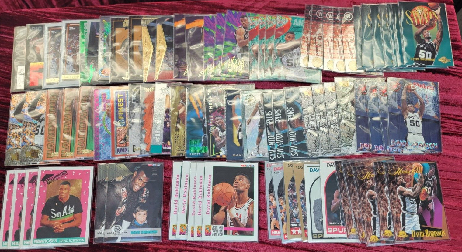80x CARD LOT DAVID ROBINSON NBA HOF INSERT RARE 90s value invest w/ rc rookies