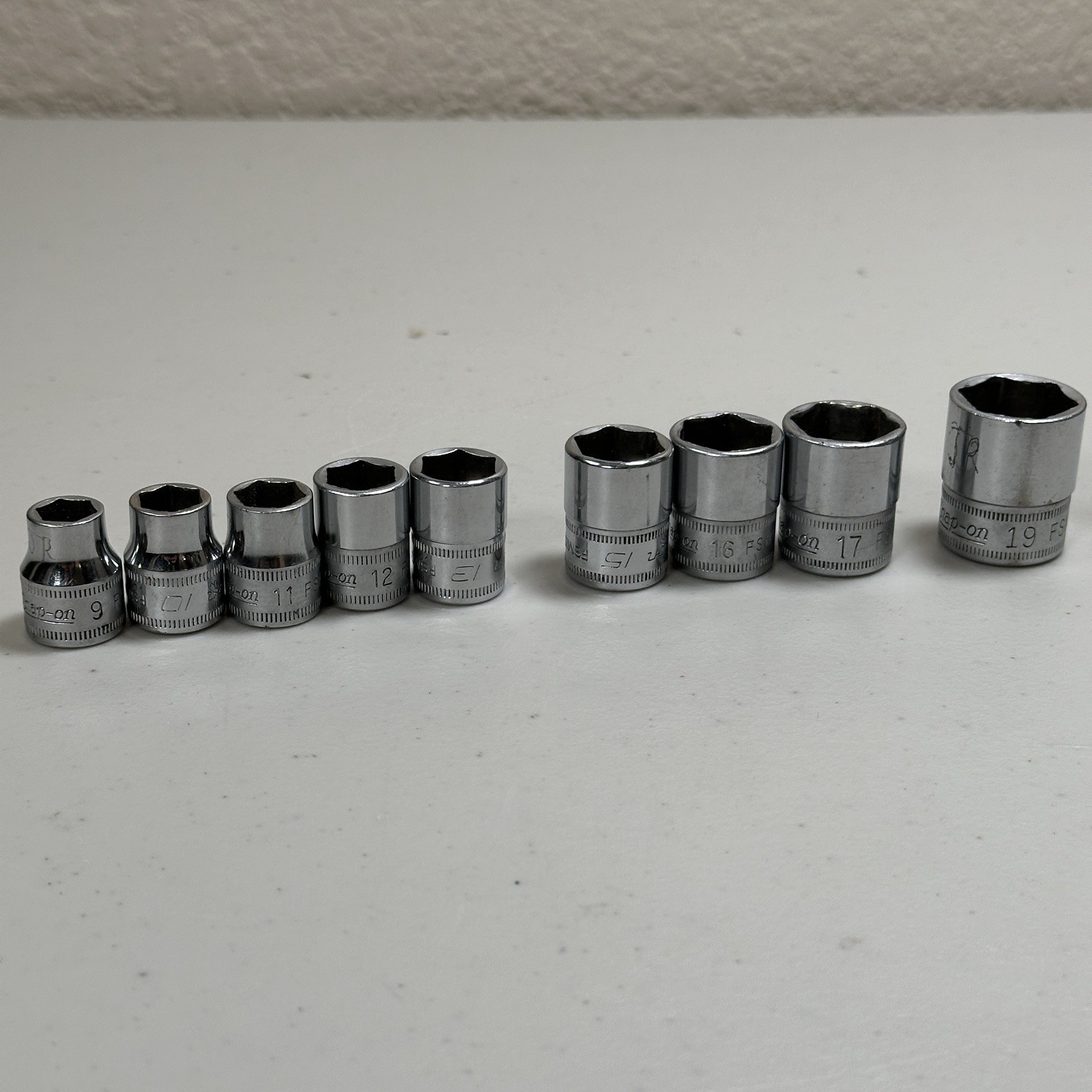 SNAP ON 9pc Shallow Metric socket Set FSM 3/8 SNAP ON 9pc Shallow Metric socket Set FSM 3/8