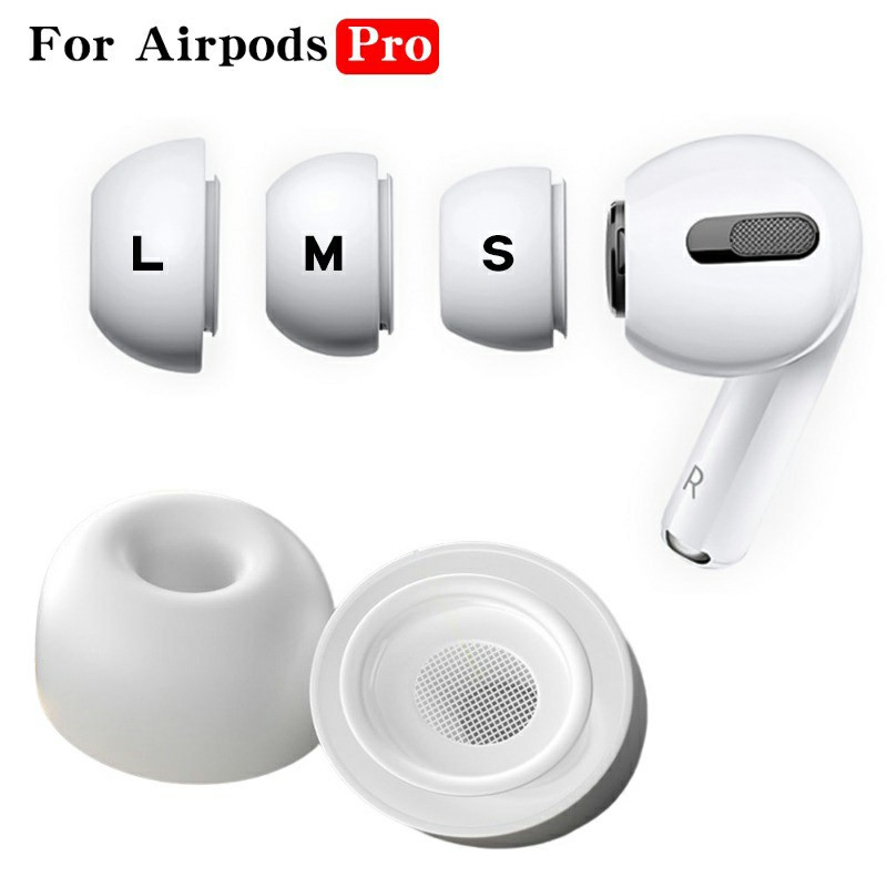 3 Pairs Replacement Silicone Earbuds Covers in S/M/L Sizes for AirPods Pro Tips