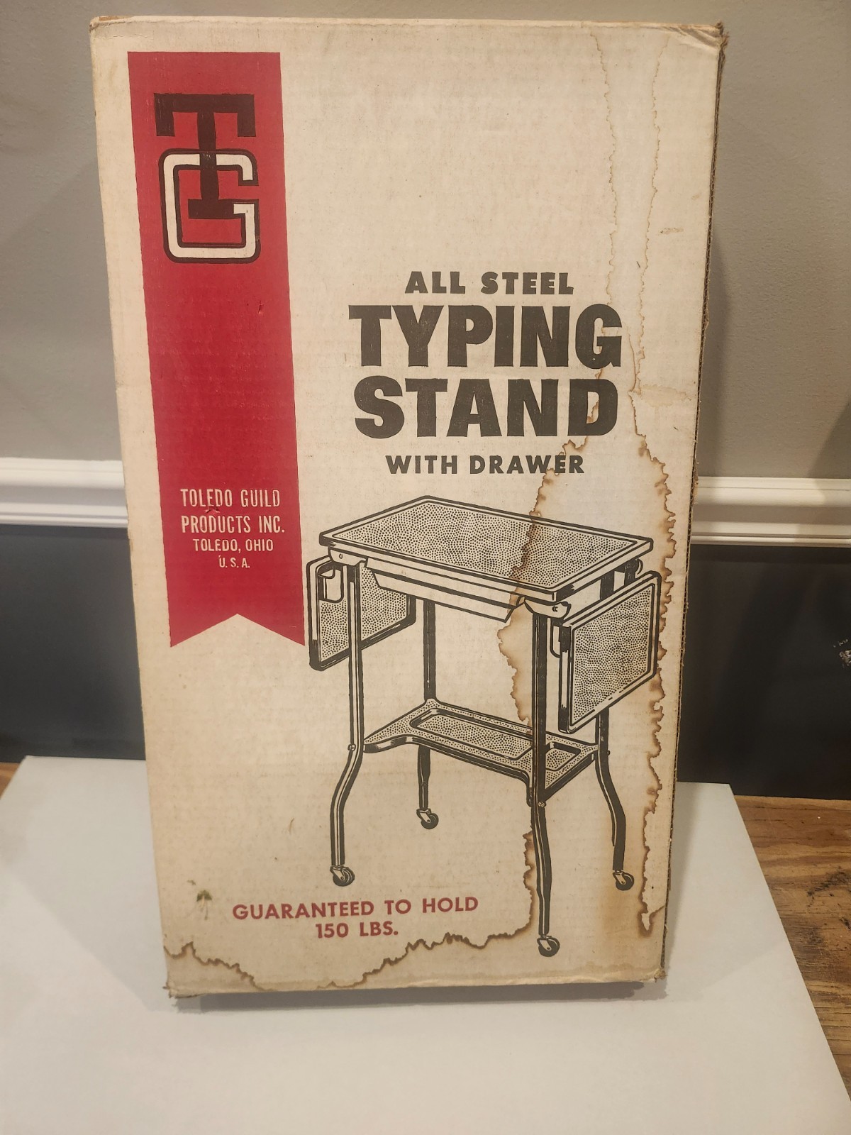 Vintage Toledo Guild Steel Typing Stand (NOS IN BOX) Vintage Toledo Guild Steel Typing Stand (NOS IN BOX)
