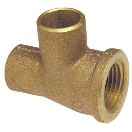 Nibco 714Rr-Lf 1X1/2X1 Tee, Bronze, Cup 1\ Nibco 714Rr-Lf 1X1/2X1 Tee, Bronze, Cup 1\