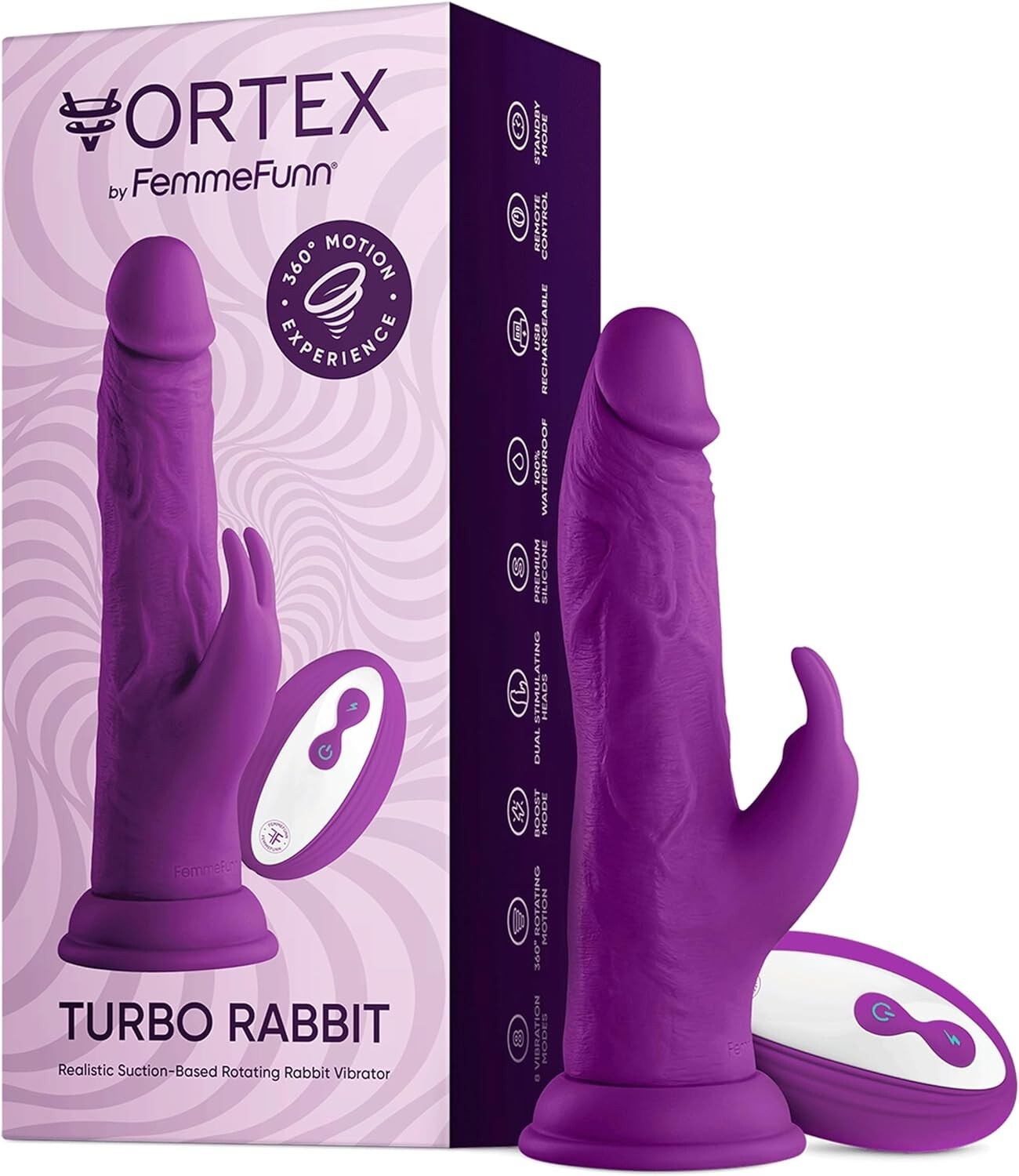 FemmeFunn Vortex turbo rabbit vibrator wireless  remote