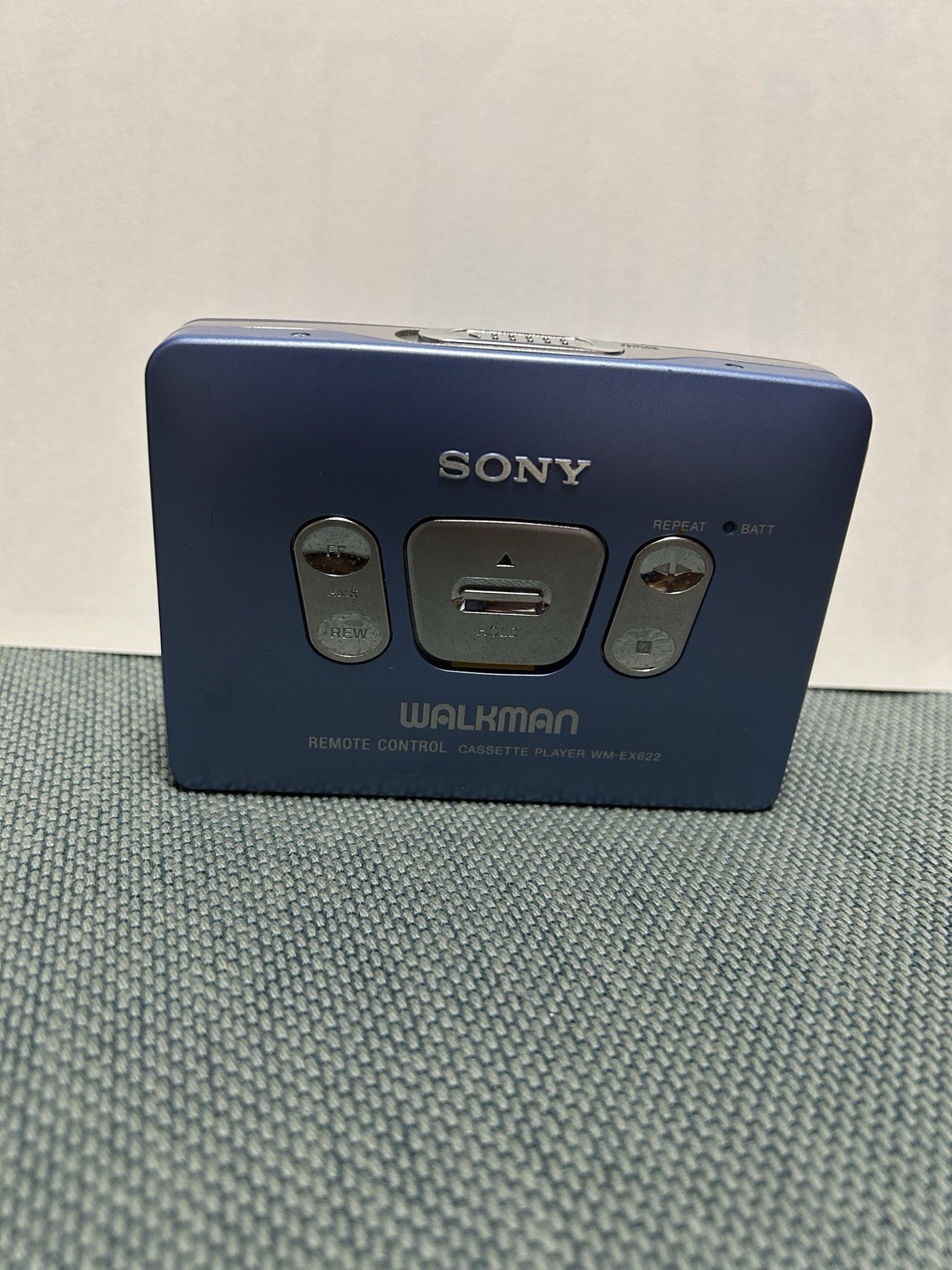 SONY WM-EX622 Cassette Player Walkman Blue Vintage Tested Working From Japan