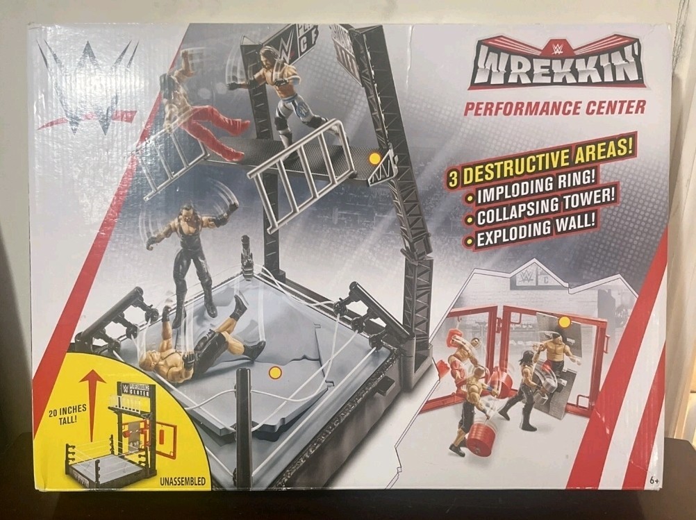 Mattel 2019 WWE Wrekkin Performance Center Playset Gym WWF NXT