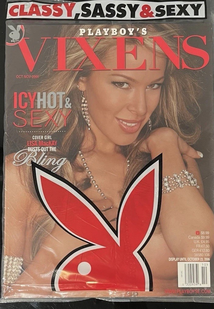 Playboy’s Vixens, Special Edition. Oct-Nov 2006. Icy Lisa Mackay. New Sealed Bag