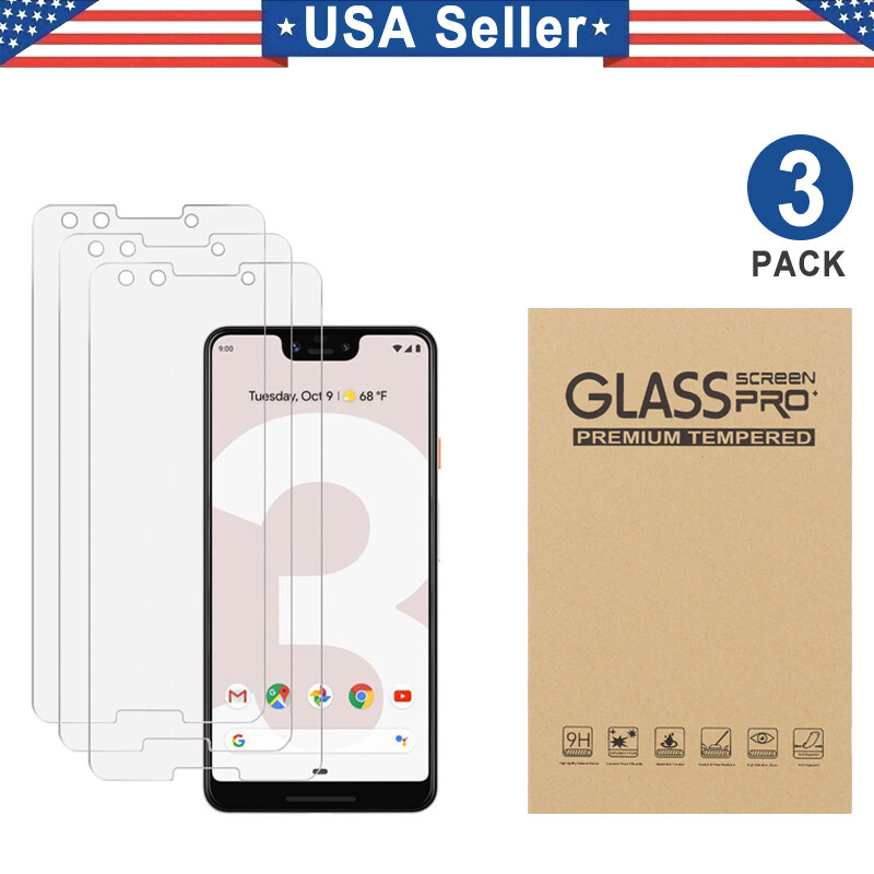 3PK Tempered Glass Protector Google Pixel 3 4 5 6 7 8 8 9 10 a Pro Fold XL