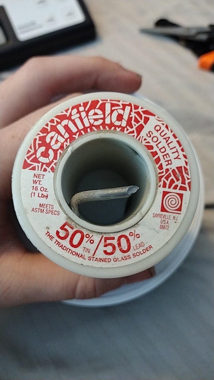 Canfield 50/50 Stained Glass Solder Wire 0.125