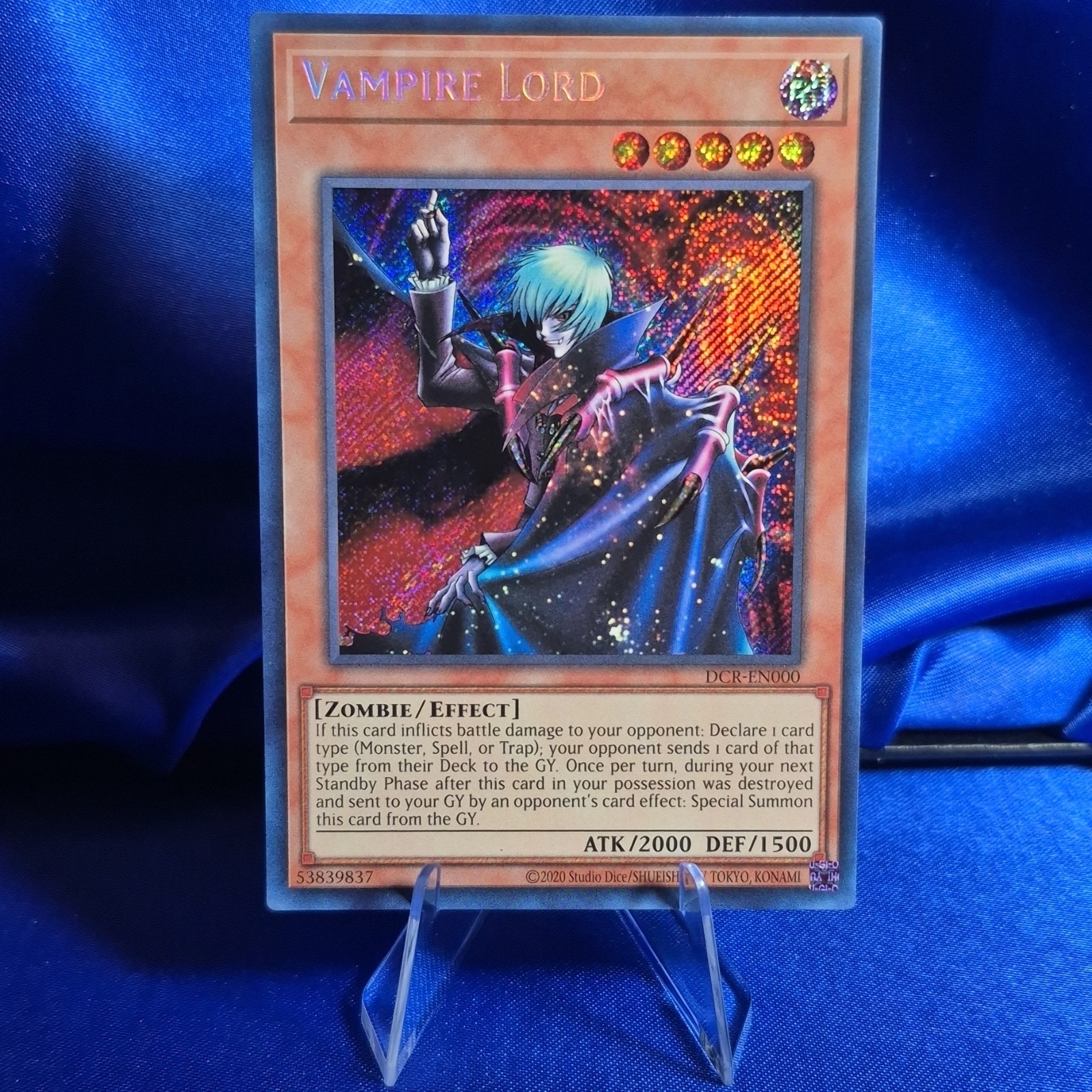 Vampire Lord - DCR-EN000 - Secret Rare - Unlimited Vampire Lord - DCR-EN000 - Secret Rare - Unlimited