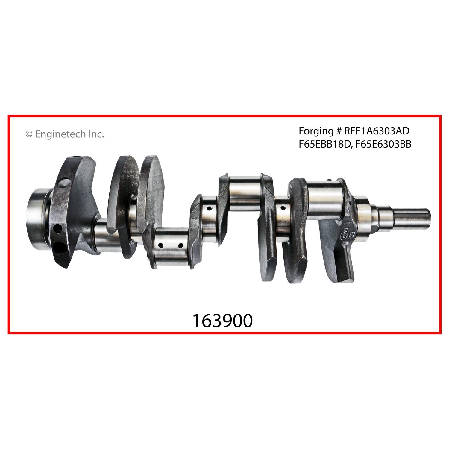 Enginetech Remanufactured Engine Crankshaft Kit with Main and Rod Bearings for F