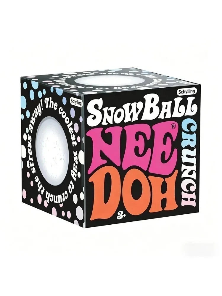 NeeDoh Snow Ball Stress Relief Squishy Crunch Sensory Fidget Toy Gift NeeDoh Snow Ball Stress Relief Squishy Crunch Sensory Fidget Toy Gift