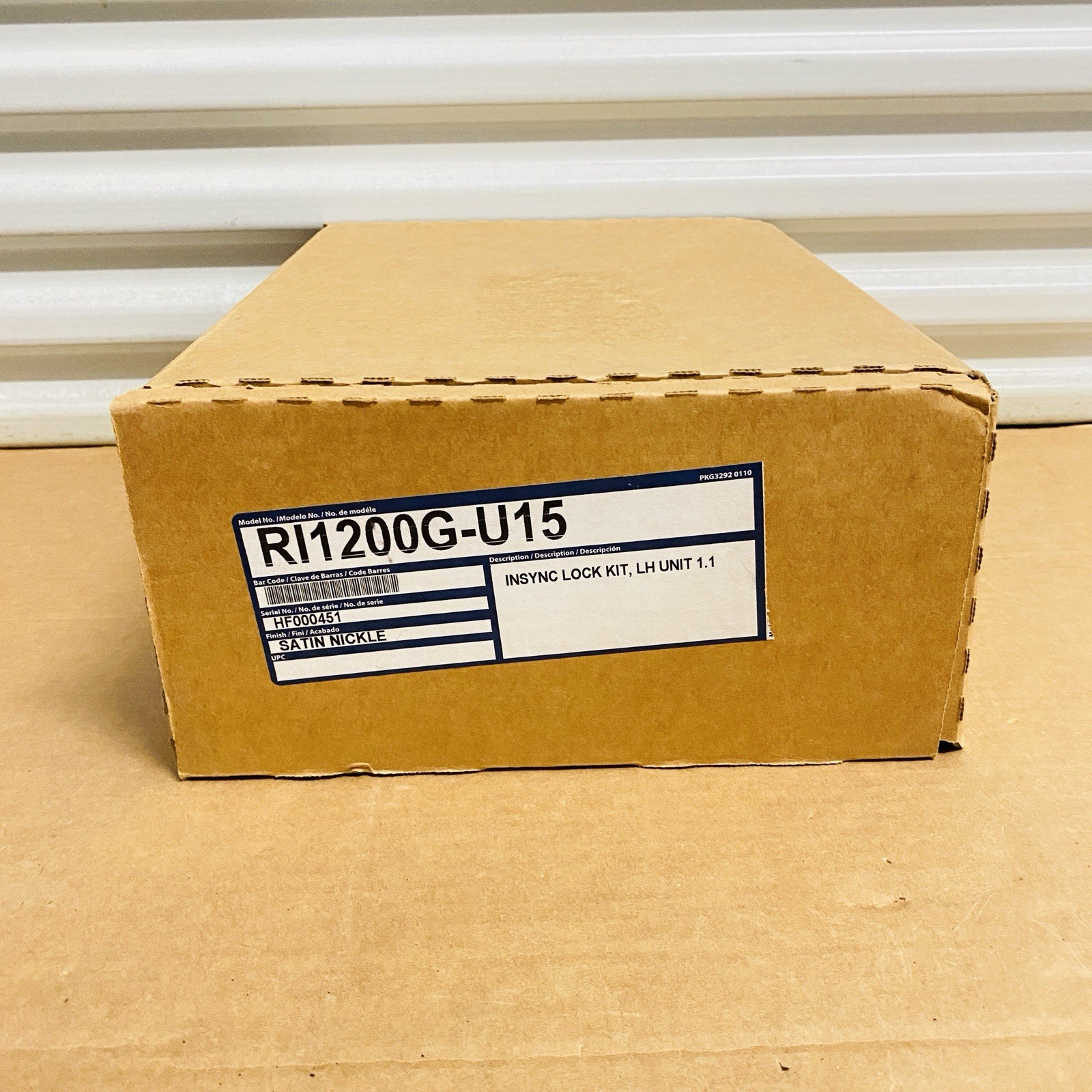 NEW Dormakaba RI1200G-U15 InSync Lock Kit Battery Operated Satin Nickle HF000451