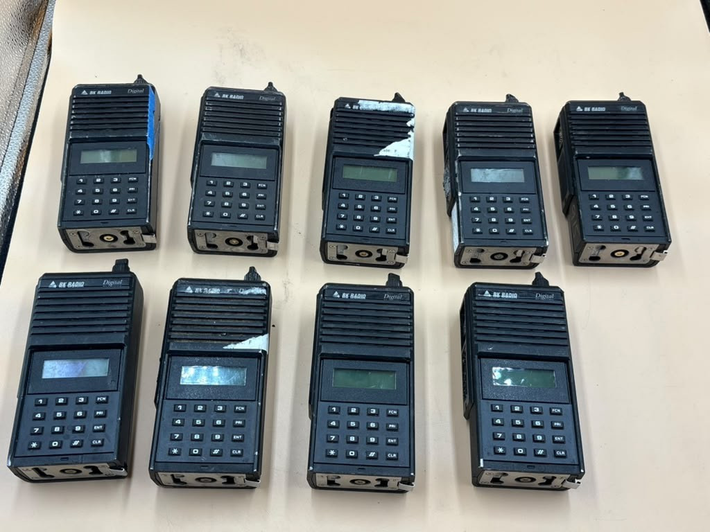 Lot of 9 Bendix King BK DPHX5102X VHF 136-174mhz P25 Digital Portable radios