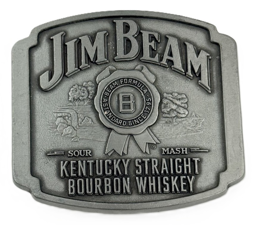 Vtg Jim Beam Belt Buckle Kentucky Bourbon Whiskey Pewter Advertising Vtg Jim Beam Belt Buckle Kentucky Bourbon Whiskey Pewter Advertising