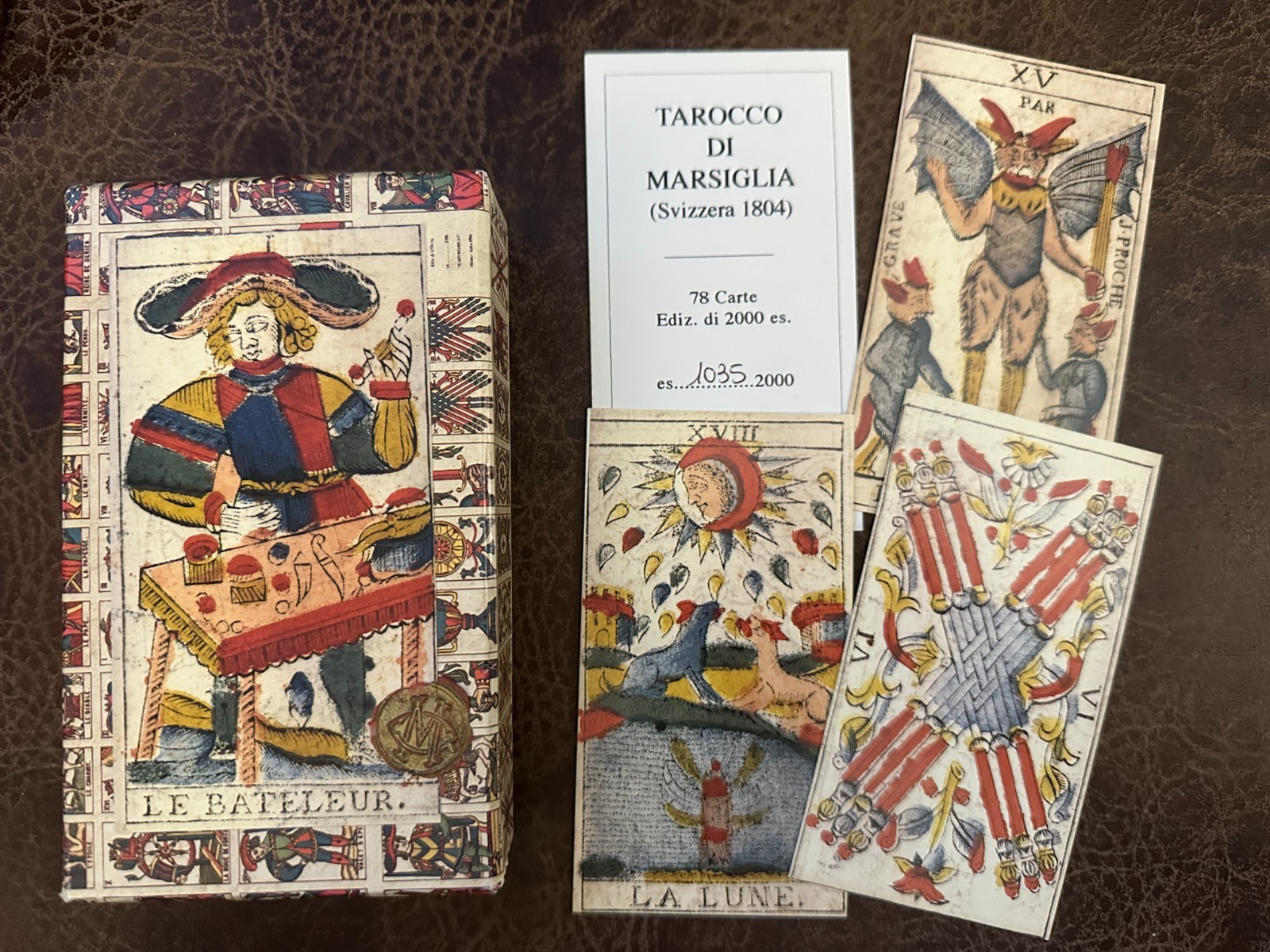 Il Meneghello Tarocco Di Marsiglia Svizzera 1804 Numbered 283/2000 Il Meneghello Tarocco Di Marsiglia Svizzera 1804 Numbered 283/2000