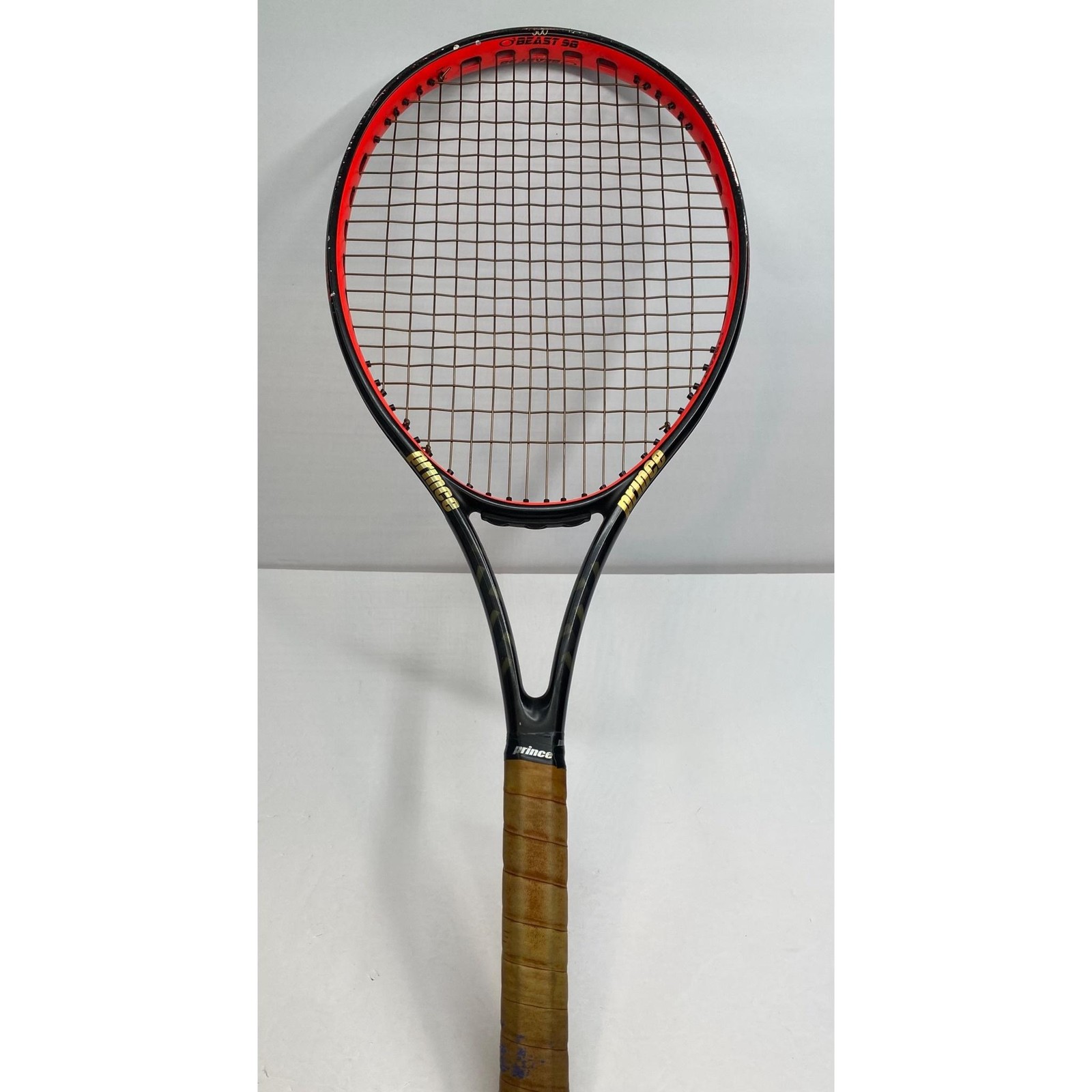 Prince O3 Beast 98 Tennis Racquet Black Red Adult Strung Textreme Frame Racket