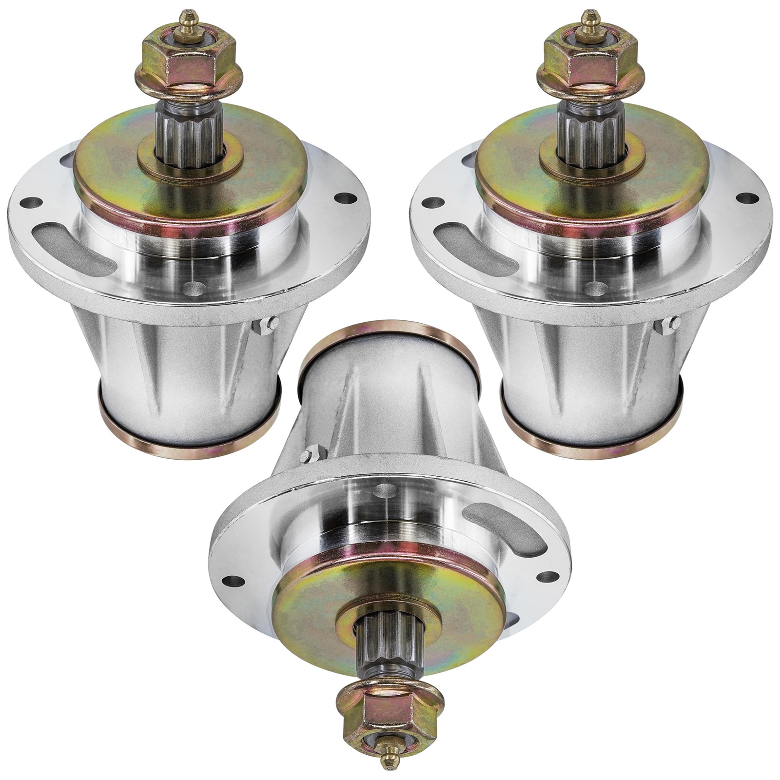 3x Complete Spindle Assembly for Husqvarna 966956101 Mower