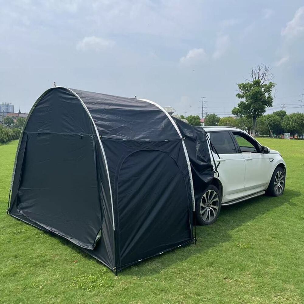Outdoor car - trunk rear tent with canopy, sun - resistant camping equipment