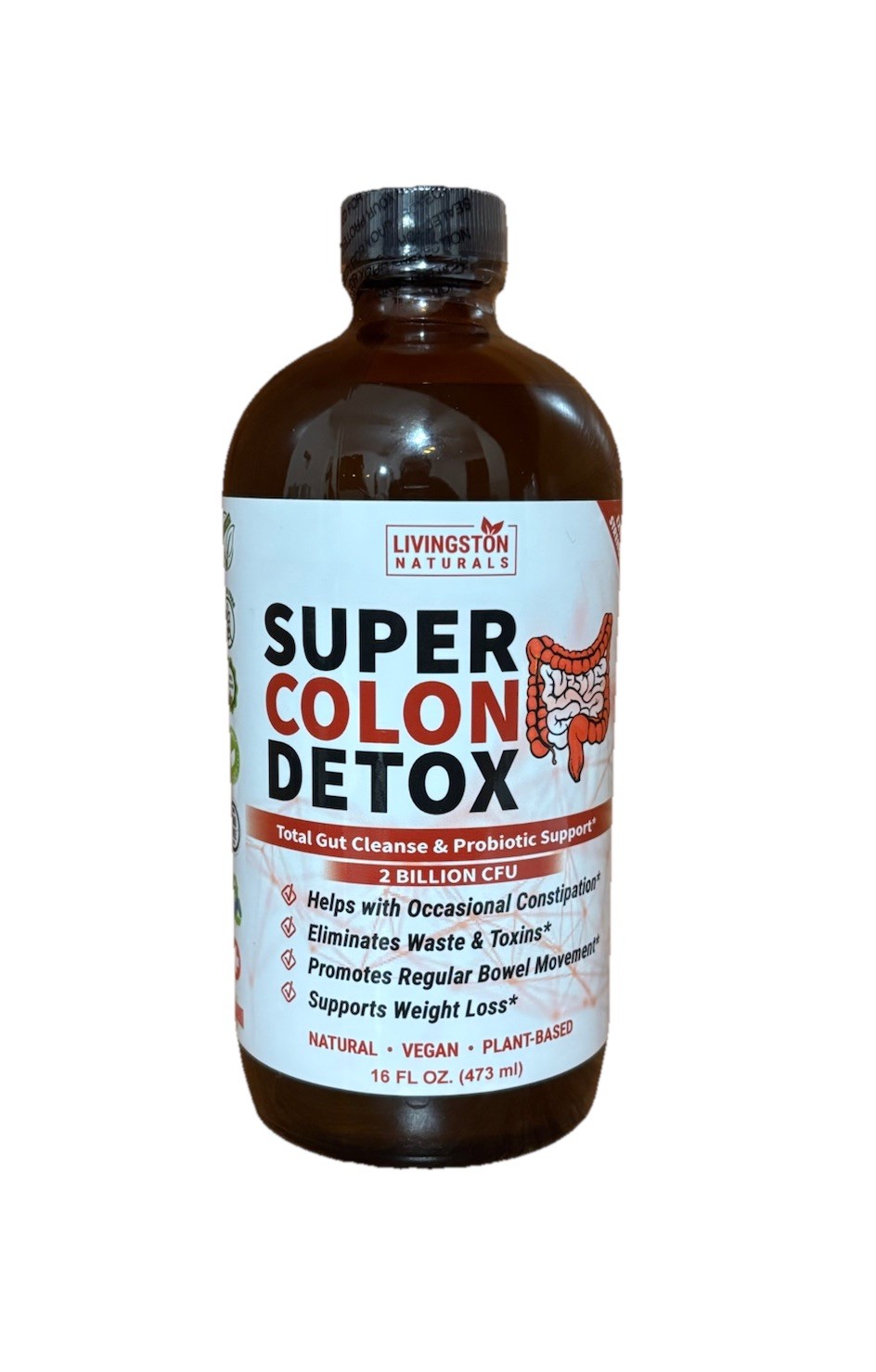 Super Colon Detox By Livingston Natural Herbal Labs, Plant-Based Foods, 16 oz