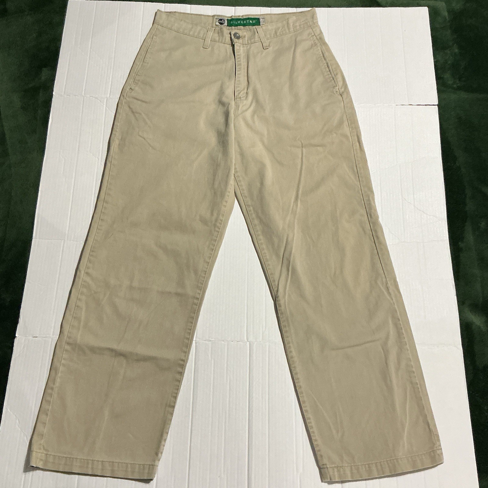 Vintage 1997 Levi\'s Silvertab Mens Beige Pants Baggy Wide Leg 30x32 USA Made Vintage 1997 Levi\'s Silvertab Mens Beige Pants Baggy Wide Leg 30x32 USA Made