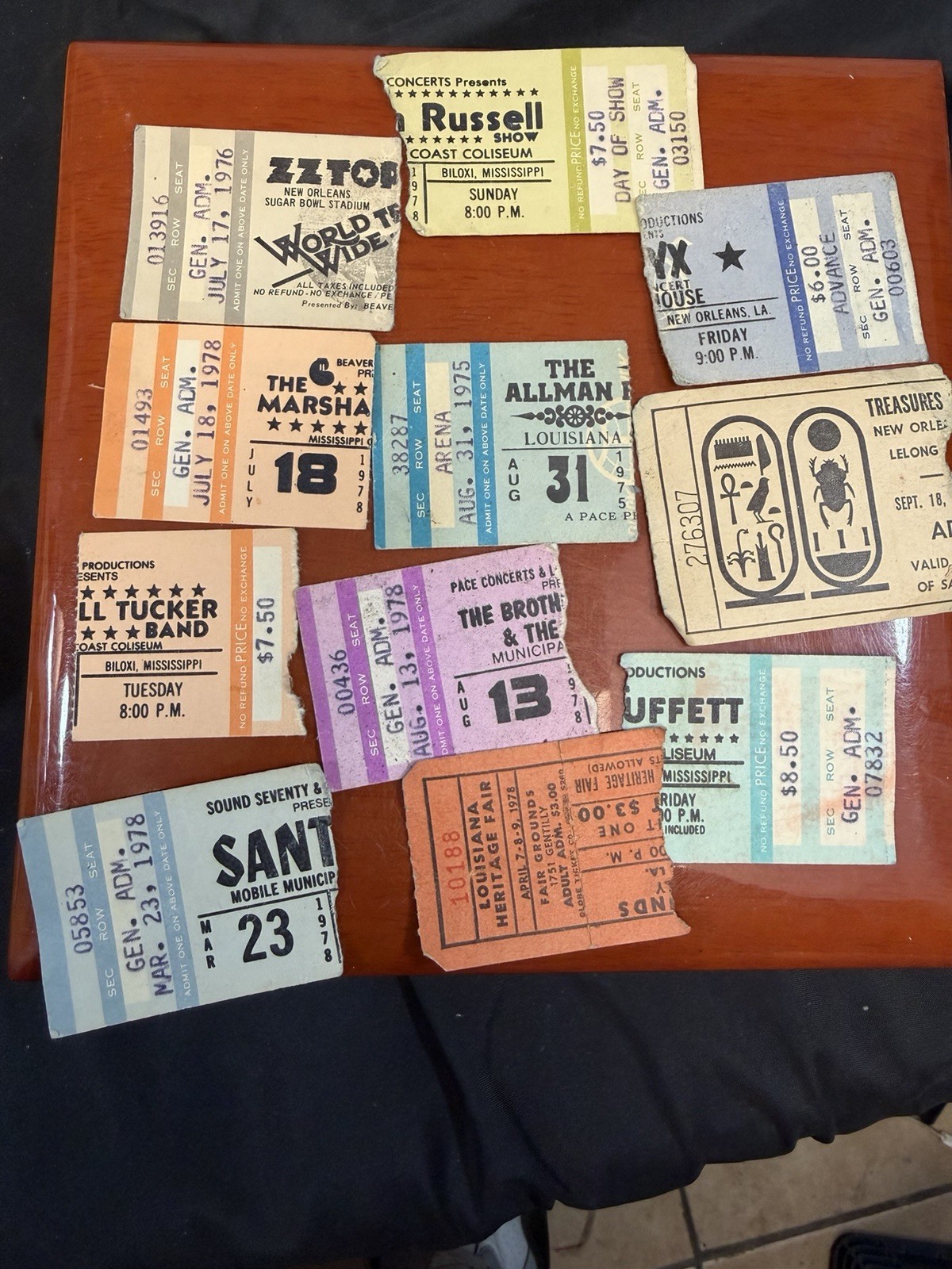 Vintage Lot Of 11 1970’s Concert Tickets Stubs Zz Top The Allman Brothers Bundle Vintage Lot Of 11 1970’s Concert Tickets Stubs Zz Top The Allman Brothers Bundle