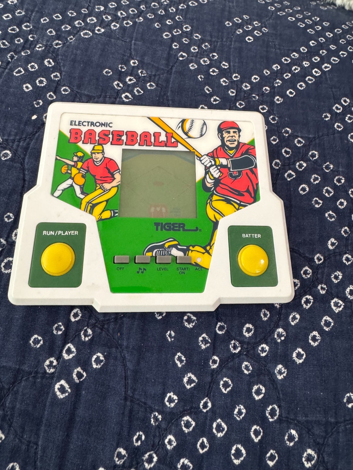 1988 Vintage Tiger Electronic Baseball Handheld Video Game Collectible Working