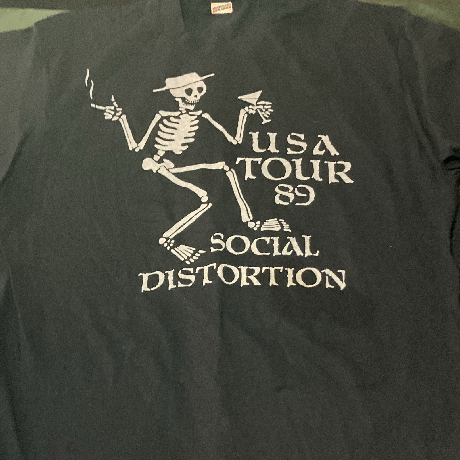 VINTAGE ORIGINAL 1989 Social Distortion USA Tour Concert T-Shirt
