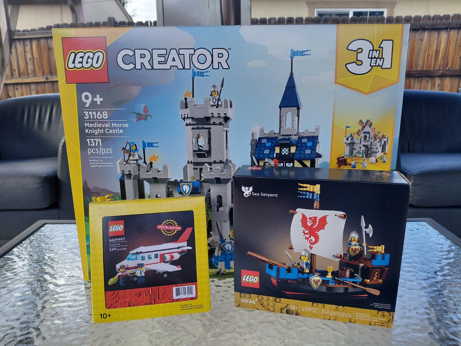 Lego Medieval Castle 31168 Sea Serpent 40912 GWP and Airplane 6629997 GWP SEALED Lego Medieval Castle 31168 Sea Serpent 40912 GWP and Airplane 6629997 GWP SEALED