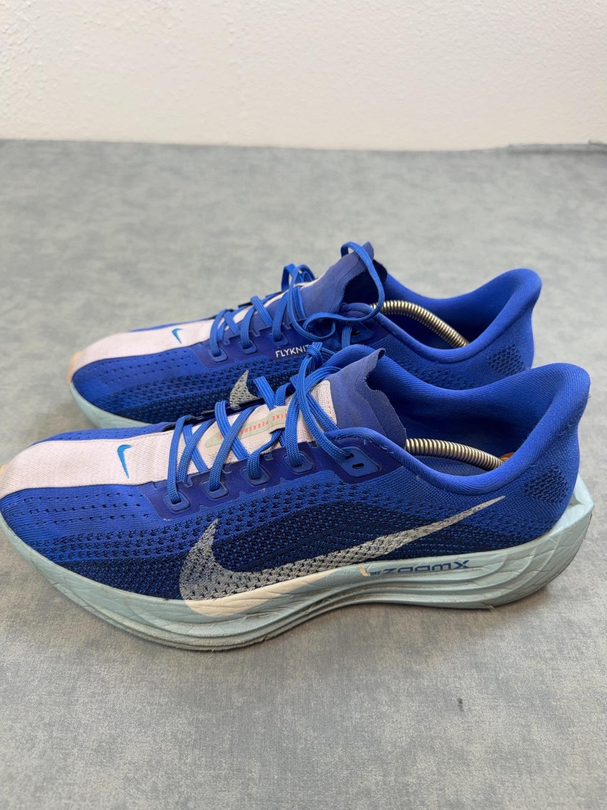 Nike Zoom Pegasus Turbo Shoes Mens Size 13 Blue Flyknit ZoomX Running HQ719-400