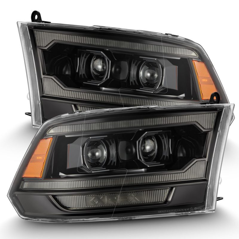 AlphaRex For 09-18 RAM 1500 PRO-Series Proj Headlights Alpha-Black W/sequential AlphaRex For 09-18 RAM 1500 PRO-Series Proj Headlights Alpha-Black W/sequential
