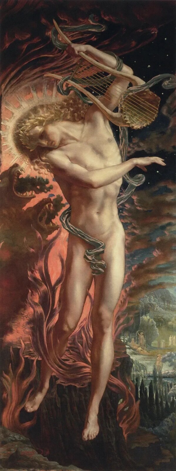 Jean Delville : Orpheus : 1896 : Archival Quality Art Print