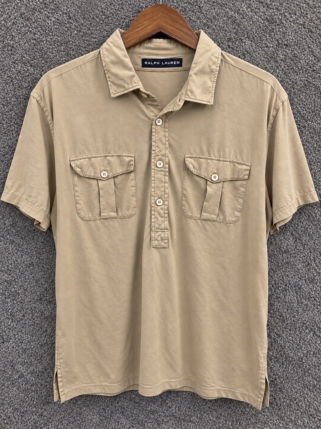 RARE Vintage Polo Ralph Lauren Polo Shirt Mens L Rugby Double Flap Pockets USA RARE Vintage Polo Ralph Lauren Polo Shirt Mens L Rugby Double Flap Pockets USA
